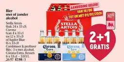 Delhaize Bier met of zonder alcohol aanbieding