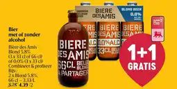 Delhaize Bier met of zonder alcohol aanbieding