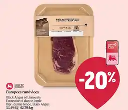 Delhaize Europees rundvlees aanbieding