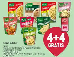 Delhaize Snack in beker aanbieding