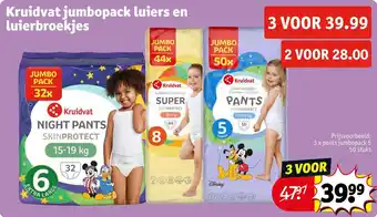 Kruidvat Kruidvat jumbopack luiers en luierbroekjes aanbieding