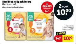 Kruidvat Kruidvat midpack luiers aanbieding