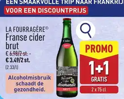 ALDI La fourragère franse cider brut aanbieding