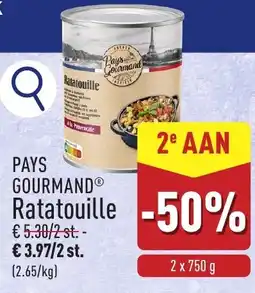 ALDI Pays gourmand ratatouille aanbieding