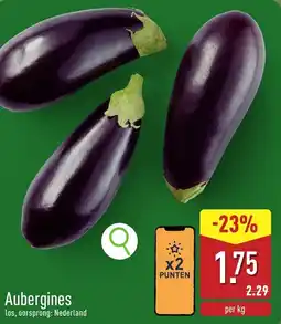 ALDI Aubergines aanbieding
