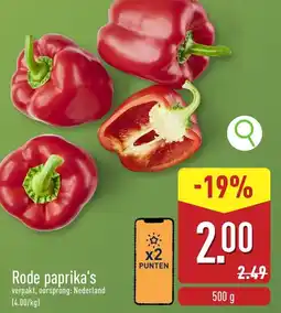 ALDI Rode paprika's aanbieding