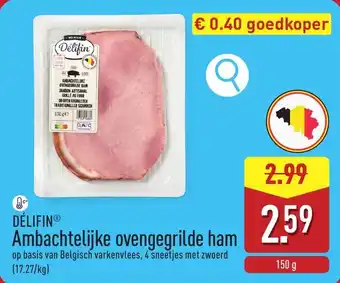 ALDI Delifin Ambachtelijke ovengegrilde ham aanbieding