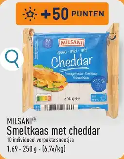 ALDI Milsani Smeltkaas met cheddar aanbieding