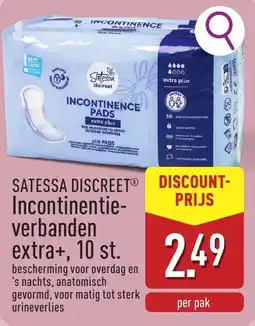 ALDI Satessa discreet incontinentie verbanden aanbieding