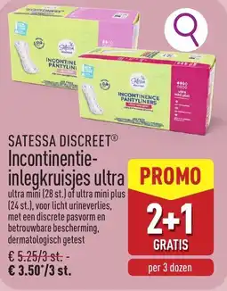 ALDI Satessa discreet incontinentie inlegkruisjes ultra aanbieding