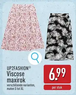 ALDI Up2fashion Viscose maxirok aanbieding
