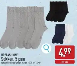 ALDI Up2fashion sokken aanbieding