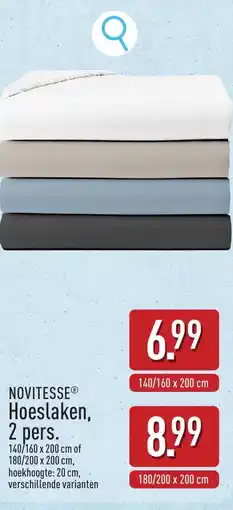 ALDI Novitesse hoeslaken aanbieding