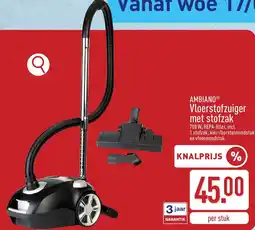 ALDI Ambiano vloerstofzuiger met stofzak aanbieding