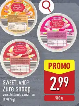 ALDI Sweetland zure snoep aanbieding