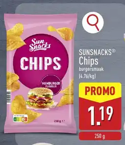 ALDI Sunsnacks chips aanbieding