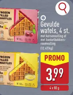 ALDI Gevulde wafels aanbieding