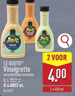 ALDI Le gusto Vinaigrette aanbieding