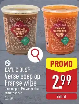 ALDI Daylicious Verse soep op Franse wijze aanbieding