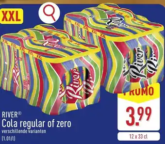 ALDI River Cola regular of zero aanbieding