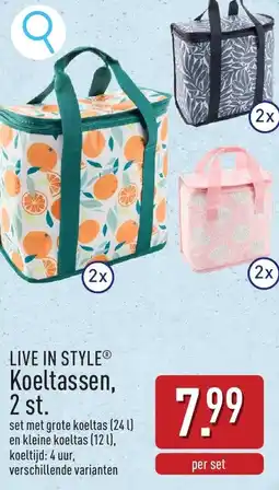 ALDI Live in style koeltassen aanbieding
