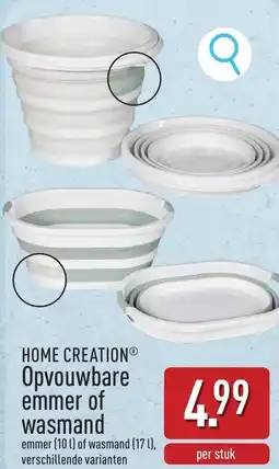 ALDI Home creation Opvouwbare emmer of wasmand aanbieding