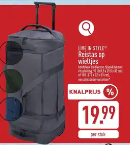 ALDI Live in style reistas op wieltjes aanbieding