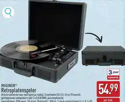 ALDI Maginon Retroplatenspeler aanbieding