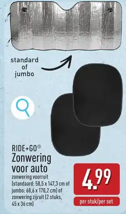 ALDI Ride+go zonwering voorruit aanbieding