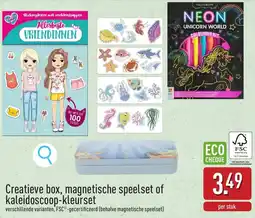 ALDI Creatieve box, magnetische speelset of kaleidoscoop-kleurset aanbieding