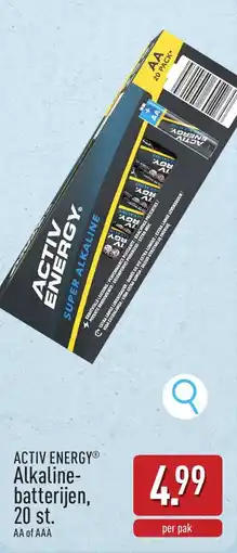 ALDI Activ energy alkaline batterijen aanbieding