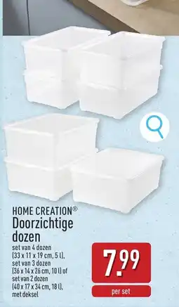 ALDI Home creationDoorzichtige dozen d aanbieding