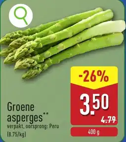 ALDI Groene asperges aanbieding