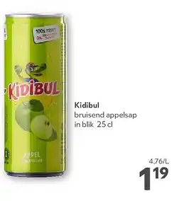 OKay Kidibul bruisend appelsap in blik aanbieding