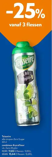 OKay Teisseire alle siropen Zero Sugar aanbieding