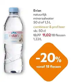 OKay Evian natuurlijk mineraalwater of 1,5 L aanbieding