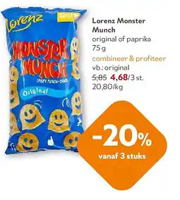 OKay Lorenz Monster Munch original of paprika aanbieding
