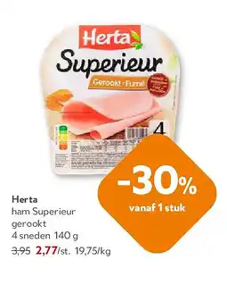 OKay Herta ham Superieur gerookt 4 sneden aanbieding