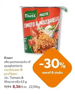 OKay Knorr alle pastasnacks of spaghetteria aanbieding