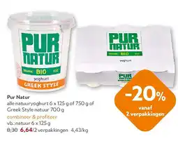 OKay Pur Natur alle natuuryoghurt aanbieding