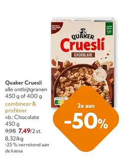 OKay Quaker Cruesli alle ontbijtgranen aanbieding