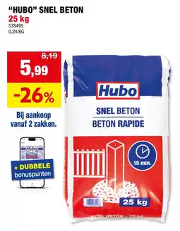 Hubo Hubo Snel Beton aanbieding