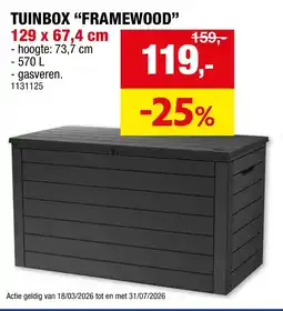 Hubo Keter Tuinbox Framewood aanbieding