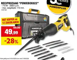 Hubo Powerplus Reciprozaag "POWXBOX022" aanbieding