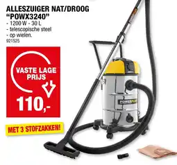 Hubo Powerplus Alleszuiger Nat/Droog "POWX3240" aanbieding