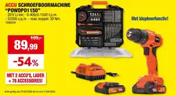 Hubo Powerplus Accu Schroefboormachine "POWDP01150" aanbieding