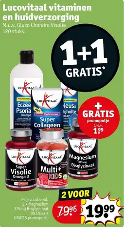 Kruidvat Lucovitaal vitaminen en huidverzorging aanbieding
