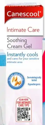 Kruidvat Canescool intimate care soothing cream gel instantly cools aanbieding