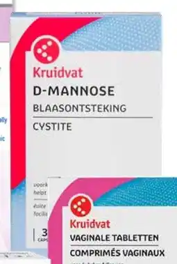 Kruidvat D-mannose blaasontsteking cystite aanbieding