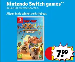 Kruidvat Nintendo switch games aanbieding